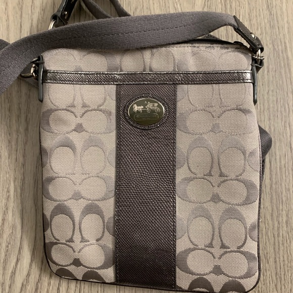 Coach Handbags - COACH Grey Crossbody